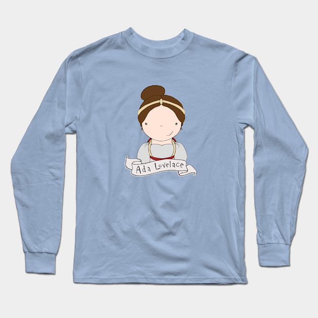 Ada Lovelace Long Sleeve T-Shirt by Jen Talley Design